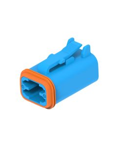 Deutsch DT06-4S-TN07/10 DT Series 4 Blue Socket Plug