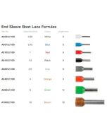 IONNIC A02552/100 END SLEEVE Boot Lace Ferrules GREY 2.5mm2